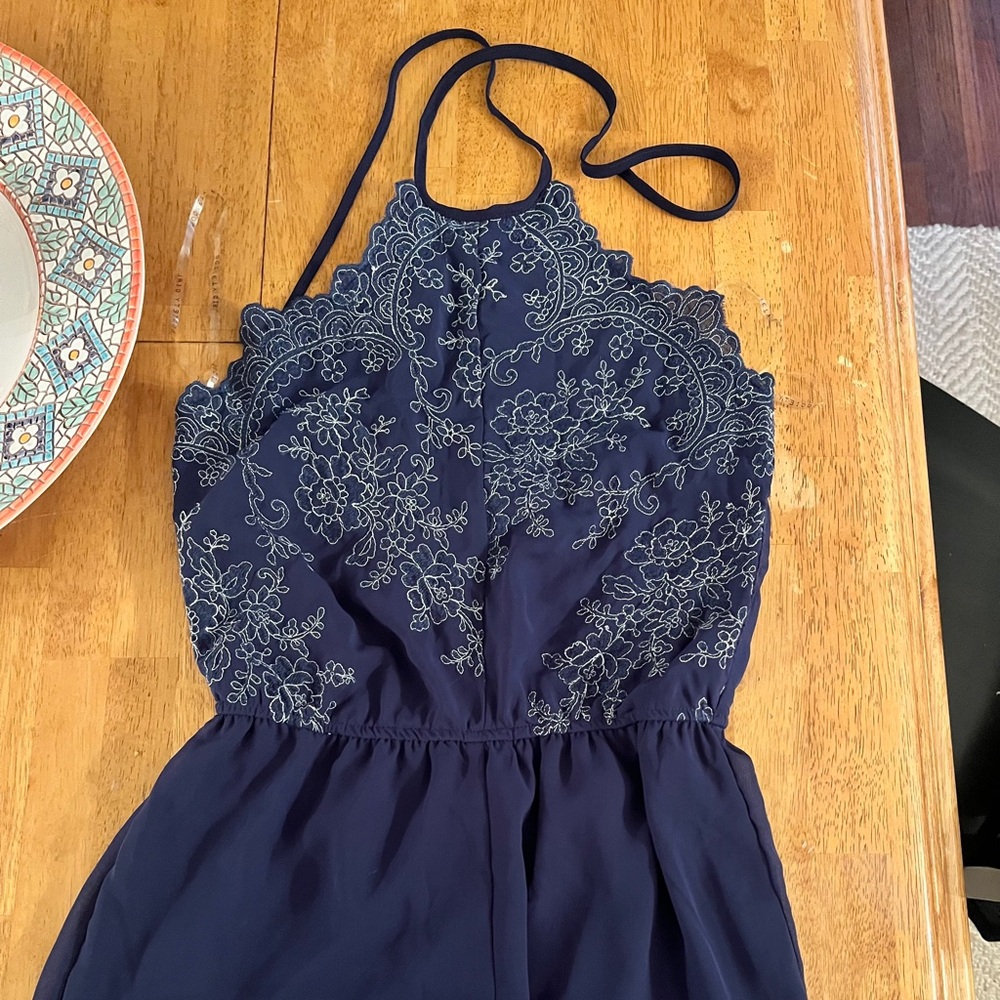 Short Halter Top Romper